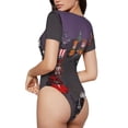 thumbnail image 2 of Rocae Roblox pour une Pièce Col Rond Manches Courtes Justaucorps pour Femmes Justaucorps Basique Décontracté Combinaison Quotidienne T-Shirts-Moyen, 2 of 7