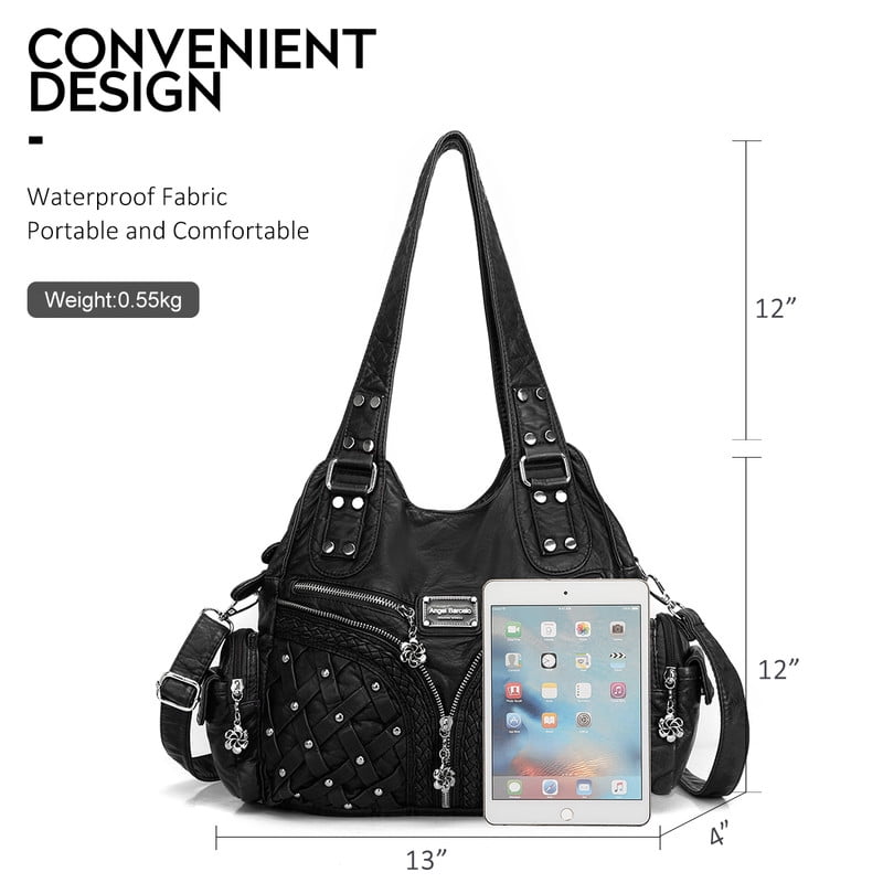 Angel Barcelo Purses for Women handbag Shoulder Bag Multi pocket wallet crossbody bag