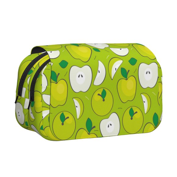 Cauagu Green Apple for Big Capacity Pencil Pen Case Office College School Large Storage High Capacity Bag Pouch Holder Box Organizer