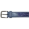 thumbnail image 2 of Greg Norman Collection Men's Shark Print Canvas Golf Belt, 32" Navy/Gray, 2 of 4
