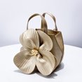 thumbnail image 3 of Bolsos de noche con apliques de pétalos para mujer, bolsos y carteras de diseñador de lujo, novedad de 2024, en PU con flores y bolsillo interior con cadena para el hombro, 3 of 5