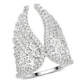 thumbnail image 1 of Alamode 3W1543-8 Women Rhodium Brass Ring with AAA Grade CZ in Clear - Size 8, 1 of 1
