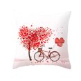 thumbnail image 2 of ITFABS Valentine?s Day Pillow Covers Love Heart Tree Bicycle Tower, 2 of 6