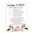 thumbnail image 2 of Inkdotpot Bridal Wedding ShowerGameBachelorette Party ActivityGameCards 50-PackFloralWhy Do We Do That, 2 of 7