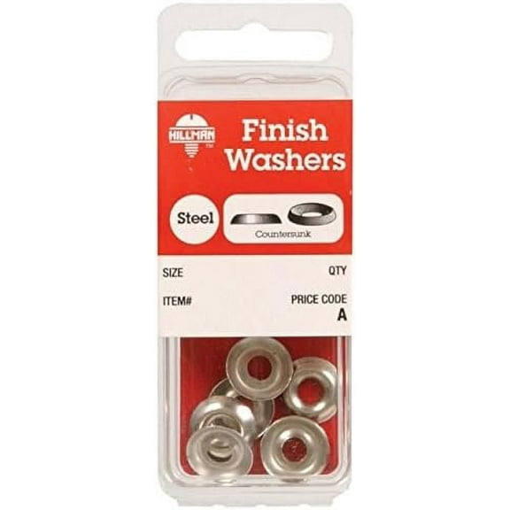 Hillman No. 10 Finish Washers Nickel 10/Pack
