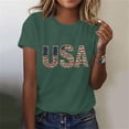 thumbnail image 6 of Vetsdori Women's Patriotic T Shirts Red White and Blue Independence Day Pullover Short Sleeve Fourth of July,USA Years Anniversary Graphic Crew Neck Summer Blouses for Women Casual, 6 of 7