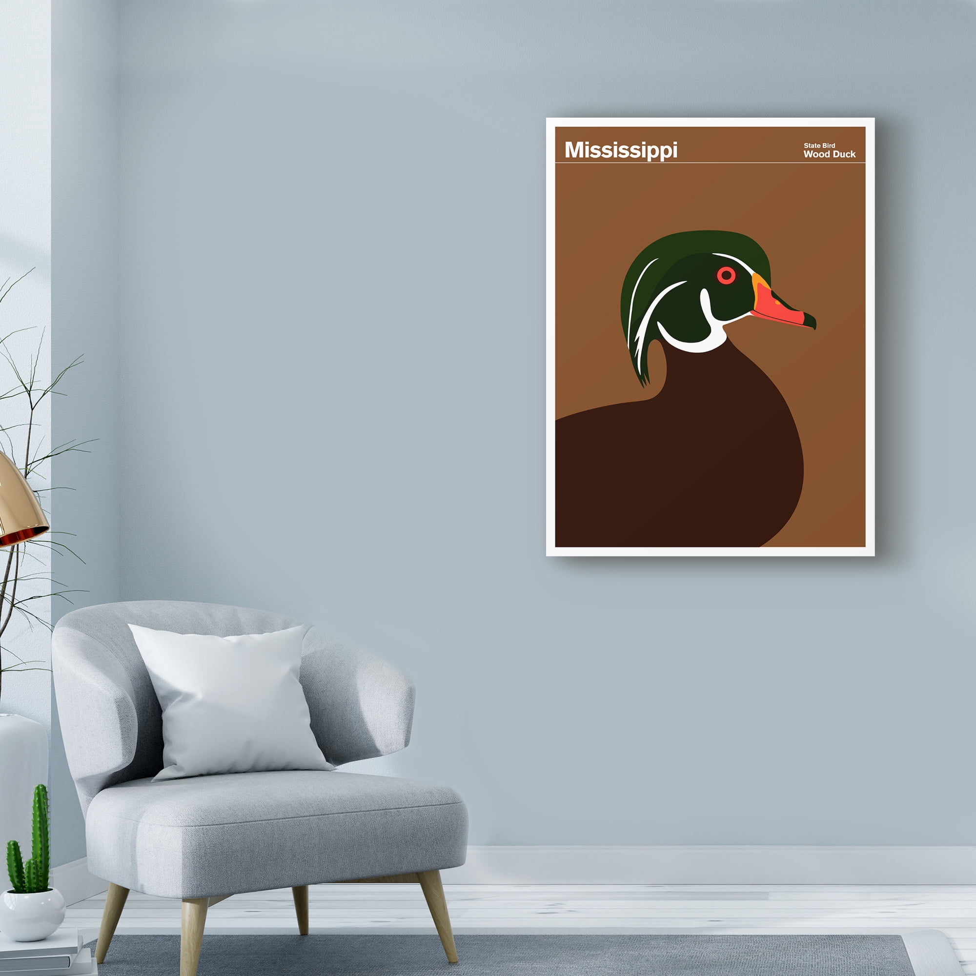 Trademark Fine Art 'Mississippi Wood Duck' Canvas Art by Print Collection - Artist