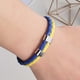 thumbnail image 1 of Censtreet Mens Double-Row Braided Leather Bracelet Bangle Wristband with Stainless Steel Ornaments for Adults Mens Women, 1 of 7