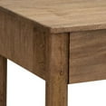 thumbnail image 3 of Benjara Olum 26 Inch Chairside Table, Drawer, Lower Shelf, Square Top, Wood, Brown, 3 of 5