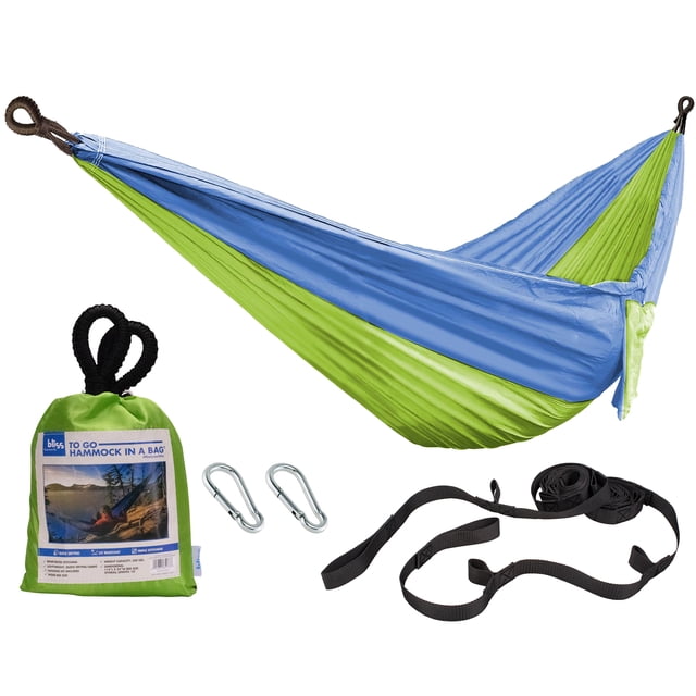 Bliss Hammocks Hammock in a Bag with Carabiner Hooks and Tree Straps, Mermaid