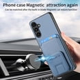 thumbnail image 6 of Allytechgroup Galaxy A54 5G Wallet Case with Card Holder, Hybrid TPU Back Cover Kickstand Bumper Anti-Scratch Slim Case Cover for Samsung Galaxy A54 5G, Blue, 6 of 8