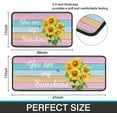thumbnail image 3 of Sunflower Kitchen Decor Rug Set Set of 2s Waterproof Runner Rugs Washable Apply to Kitchen Sink or Laundry, Sunflower Decorations Indoor Floor Mat 17"x47"+17"x30", 3 of 7