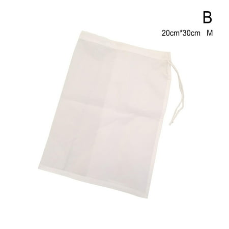 

SGACAI Nut Milk Bag Nylon Mesh Strainer Reusable Food Tea 3 SIZES Filter Juice J5M3