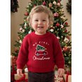 thumbnail image 4 of Cjfdfy Newborn Baby Boy Girl Christmas Sweater Christmas Tree Car Embroidered Long Sleeve Knit Tops Infant Cute My First Christmas Holiday Clothes 0-18M ﻿, 4 of 9