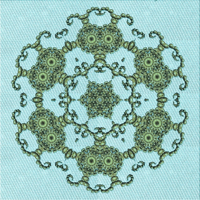 Ahgly Company Tapis d'Intérieur Lavable en Machine Carré Vert Transitionnel, 7 Pieds Carré