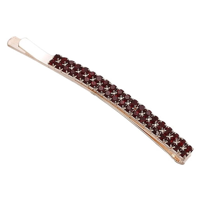 Strass Cristal Travail Exquis Design Simple Épingles à Cheveux Rend Plus Barrette Ornements de Coiffure Cadeau Merveilleux Rouge Foncé