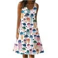 thumbnail image 2 of EQWLJWE Robes Maxi d'Été pour Femmes 2024 Vacances Tendance, Robes Sans Manches de Plage pour Femmes en Solde, Mode Décontractée d'Été pour Femmes Robe de Fête Décontractée Sans Manches Imprimée Ample, 2 of 5