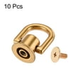 thumbnail image 2 of 12x10mm Button Studs with D Ring Zinc Alloy Electroplating Gold Tone 10 Pack, 2 of 4
