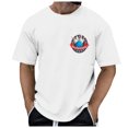 thumbnail image 3 of Huesdet T-Shirts Graphiques pour Hommes T-Shirts Décontractés Basiques à Col Rond T-Shirts à Manches Courtes Mode Tee T-Shirts avec Poche (Blanc, 3TG), 3 of 6