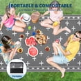 thumbnail image 2 of Volkmi Reversible Geometric Outdoor Rug – Waterproof, UV Resistant Low-Pile Plastic Mat for Patio, Garden, Camping, Easy to Clean, Large 8x10ft, Grayish White, 2 of 8