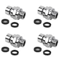 thumbnail image 1 of 4X Laiton Rotule Douche Bras Angle Réglable Pivotant Adaptateur, 1 of 8