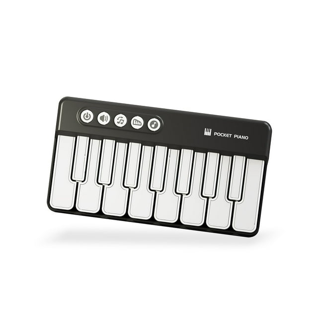 Fesfesfes Mini Pocket Electronic Piano Toy for Children Beginners Portable Music Equipment Multifunctional Keyboard Play Learning Tool for Boys Girls