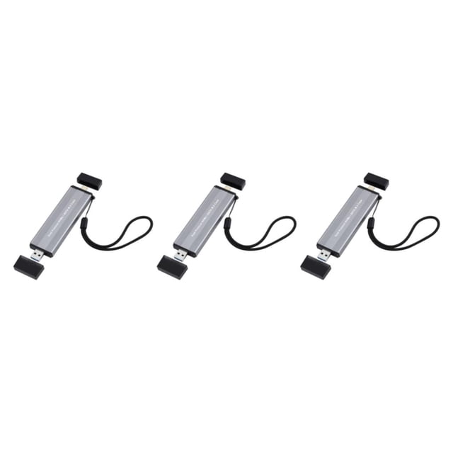 Cateissary Carcasa de aleación de aluminio M.2 NVME con USB C 3.1 USB3.0 a M.2 Biprotocol Cartucho de disco duro M Key 2230 2242 M2 Type1