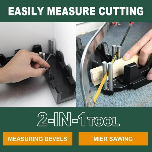 Miter Shear Cutting Tool2 in 1 Miter Woodworking Cutting Saw Mitre Tool Miter Cutting Measuring Tool Built for Professionals