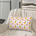 thumbnail image 5 of Sikiie Flamingo And Pineapple Print Plush Pillow Cover, Wrinkle-proof and Stain-resistant Pillow Protector without Pillow Core, Home Decoration-16"x24", 5 of 6