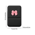 thumbnail image 3 of Linnome Small Travel Leather Folding Makeup Mirror Compact with Bow Design - Mini Portable Vanity Cosmetic Mirror for Women - Travel-Friendly Foldable Pocket Mirror for Purse Handbag, 3 of 6