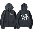 thumbnail image 4 of Korn Rock Band Letter Logo Zipper Hoodie Men‘s Metal Gothic Vintage  Zip  Hoodies Streetwear Punk Sweatshirts Jackets, 4 of 8