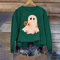 thumbnail image 5 of Plus Size Halloween T Shirts for Women Funny Cute Long Sleeve Graphic Tees Casual Loose Pullover Tops Fall Clothes Purple, 2XL, 5 of 6