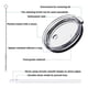 thumbnail image 5 of Spill Proof Lid with Straw,Replacement Straw Lids Compatible for Rambler Straw Mug,Travel Straw Top, 5 of 5