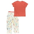 thumbnail image 4 of Lazy One Women's Pajama Set, Short Sleeves with Cute Prints, Relaxed Fit, Treble Maker, 4 of 7