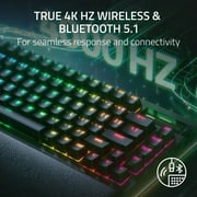 Razer BlackWidow V4 Pro 75% Wireless Hot-swappable Gaming Keyboard, Black