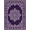 Purple, Pattern 1, variant on Design&I 8'x10' Washable Area Rug Purple Symmetrical Para Ornament Bordered Traditional Bedside for King Size Bedroom, Under Bed, Sleek Flatweave Pet Friendly
