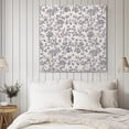 thumbnail image 2 of Wall Art Prints, Haze Blue Leaf Framed Canvas Prints for Bedroom Living Room Bathroom Office, Retro Farmhouse Plant Floral Branch Gallery Wrap Wall Art Poster for Gifts Home Decor 24"x24", 2 of 9