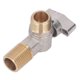 thumbnail image 2 of G1/2 Thread Brass Triangle Valve Large Flow Angle Stop Valve Hot Cold Water Tap for Kitchen Bathroom Blue, 2 of 4