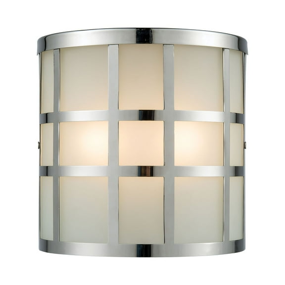 Elk Home 8-Inch Wide Outdoor Hooper Wall Sconce, Modern, Silver