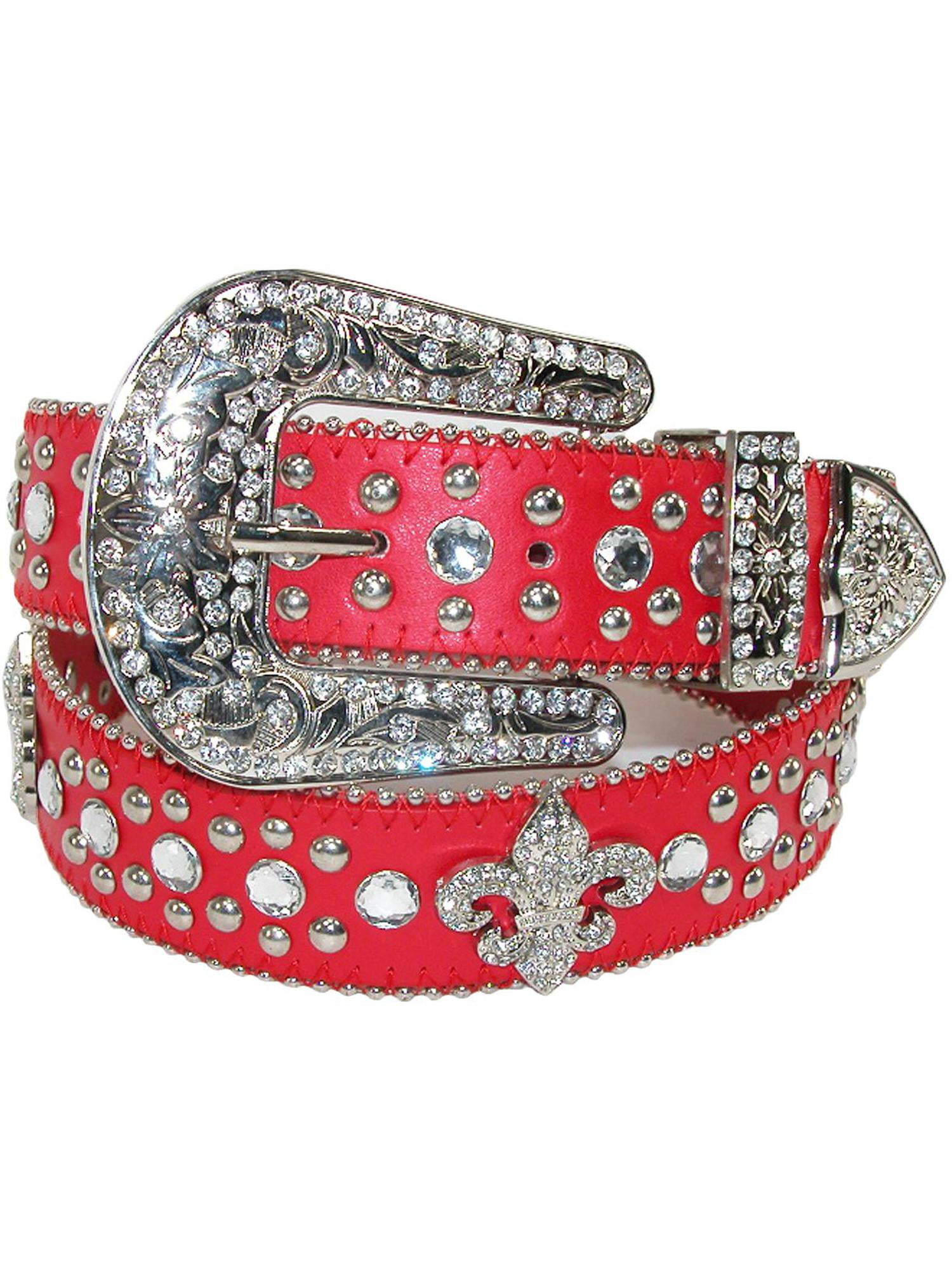 mens rhinestone belt
