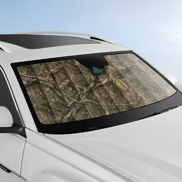 DC　MOSSYOAK 迷彩柄セット Mossyoak 1Piece Car Accordion Sunshade Camo - Universal Fit