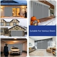 thumbnail image 2 of Insulation Garage Screen Doors For 2 Car, 16 X 7 Ft Winter Magnetic Thermal Insulated Door Curtain For Garage Door, Garage Thermal Door Cover Kit With 8 Roll Up Straps, 2 of 10
