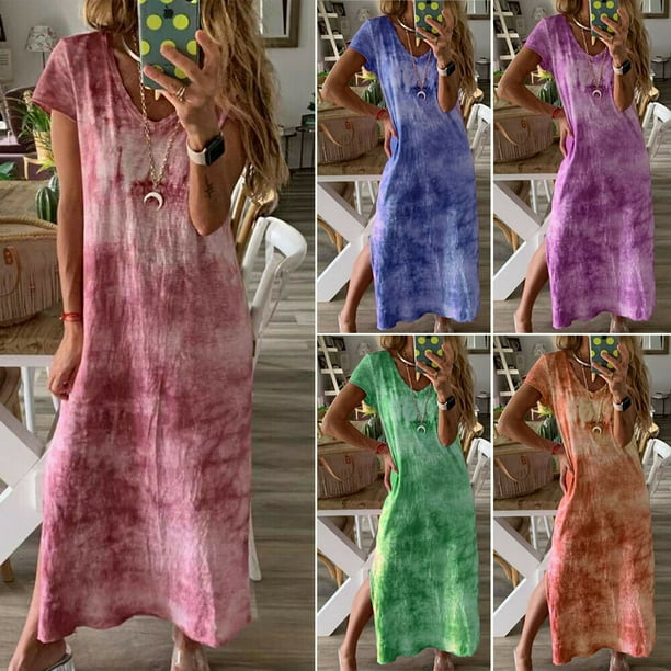 short sleeve long t shirt dress