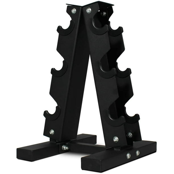 Fitness Republic Solid Steel Dumbbell Rack Holder, AFrame Dumbbell