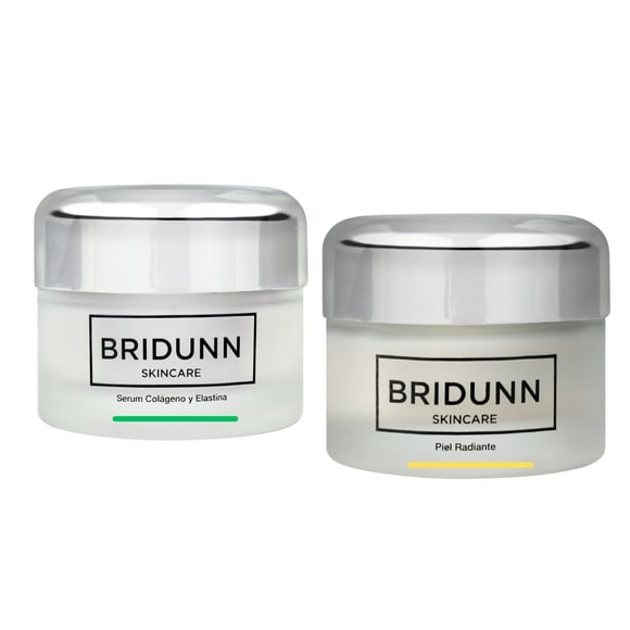 Kit Duo Suero Colágeno Marino Elastina + Crema Despigmentante Anti manchas BRIDUNN 60 ml