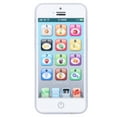 thumbnail image 1 of Kids Phone Toy Children's Mobile Phone Toy Mobile Phone Toy Cell Phone Play Toy Baby Mobile Phone Toy Simulation Shaped Clear Music Cool Light English Mobile Phone ToyWhite, 1 of 8