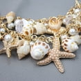 thumbnail image 5 of SHISUYAN Collier Pendentif Coquillage Perle pour Femmes (Doré), 5 of 5