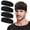 Black, variant on Nonstop Elastic Wide Headbands for Men and Women, Cooling Moisture Wicking Headbands, Pack of 4