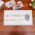 thumbnail image 2 of 1PC Growth Record Photo Frame Fingerprint Dispaly Holder Creative Pictures Frame for Baby Infant White, 2 of 7