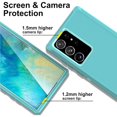 thumbnail image 4 of Starshop Galaxy S22 case, With Tempered Glass Protector, Shockproof Protection Rugged Hybrid Drop Belt Clip Cover Teal, 4 of 5
